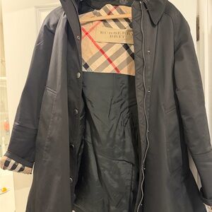 Burberry Black Raincoat